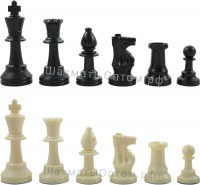 Фигуры шахматные пластиковые № 7 (без утяжелителя) 